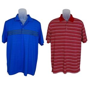 Bundle of 2 Performance Golf Polos Nike and Adidas